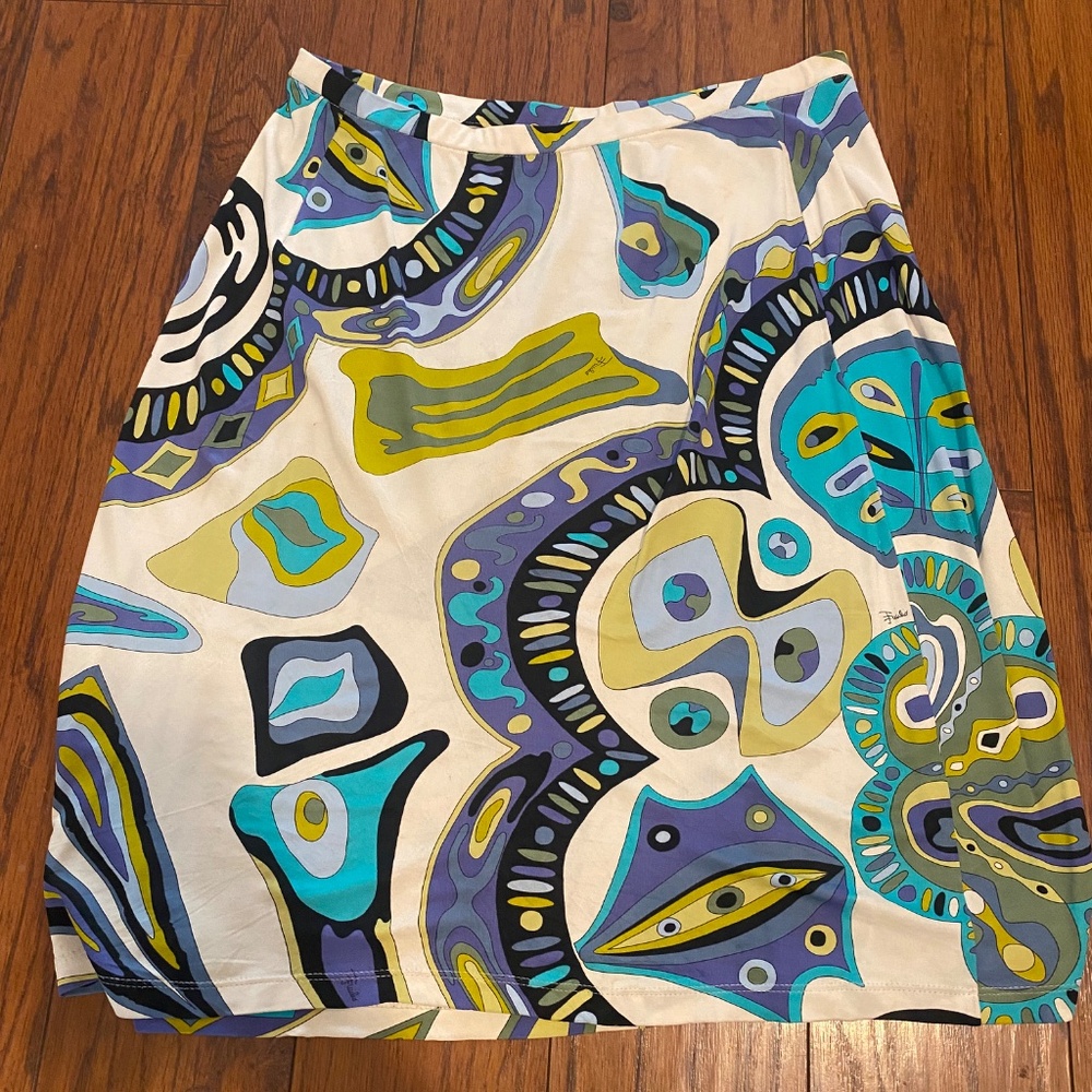 Emilio pucci skirt sz 10 - Picture 3 of 13